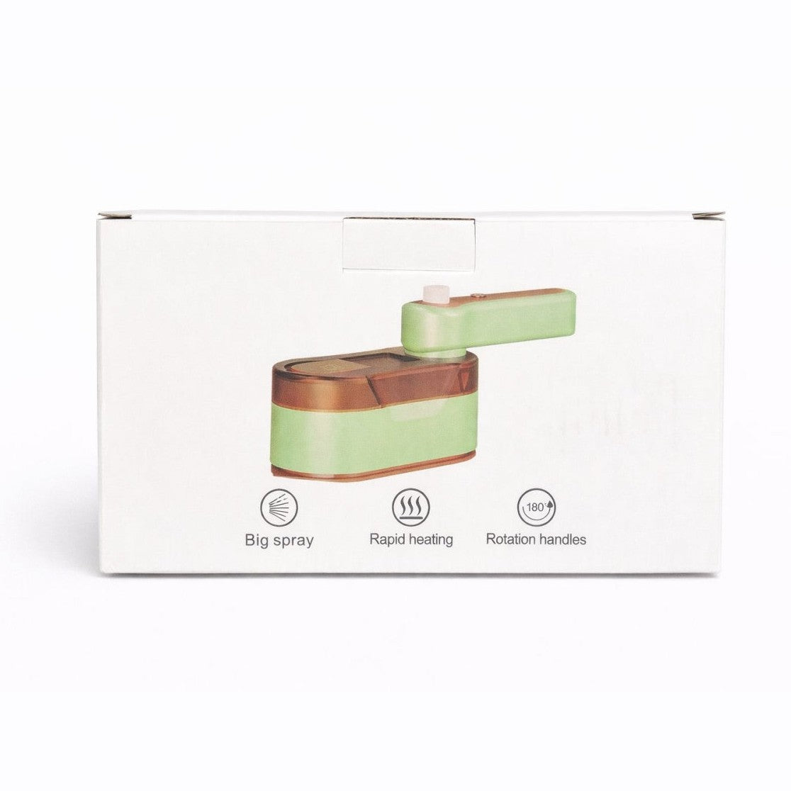 Aparat de calcat cu abur 2 in 1, vertical si orizontal, alimentare la priza, incalzire rapida, verde