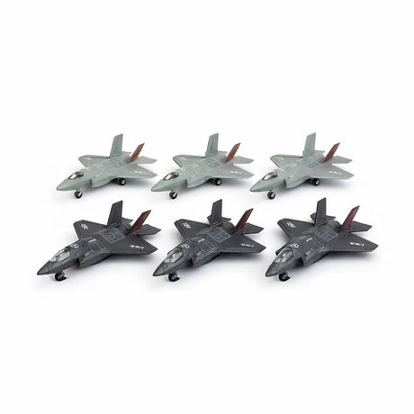 Avion militar jucarie metalic cu lumini si sunete model realist 21 cm diverse culori