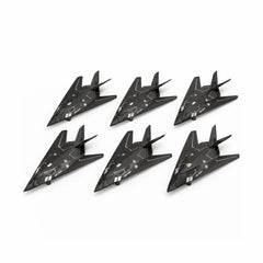 Avion stealth jucarie metalic negru cu lumini si sunete model realist 24 cm