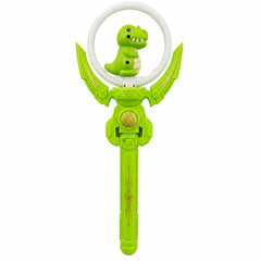 Baghetă cu lumini Dinozaur verde, 38 cm – jucărie magică pentru copii