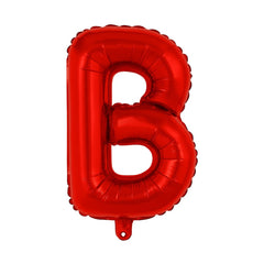 Balon folie litera B rosu 35 cm, decor aniversari si petreceri, 1 buc