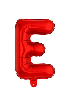 Balon folie litera E rosu 35 cm, decor aniversari si petreceri, 1 buc
