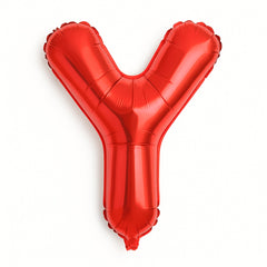 Balon folie litera Y rosu, 35 cm, decor aniversari si petreceri, 1 buc