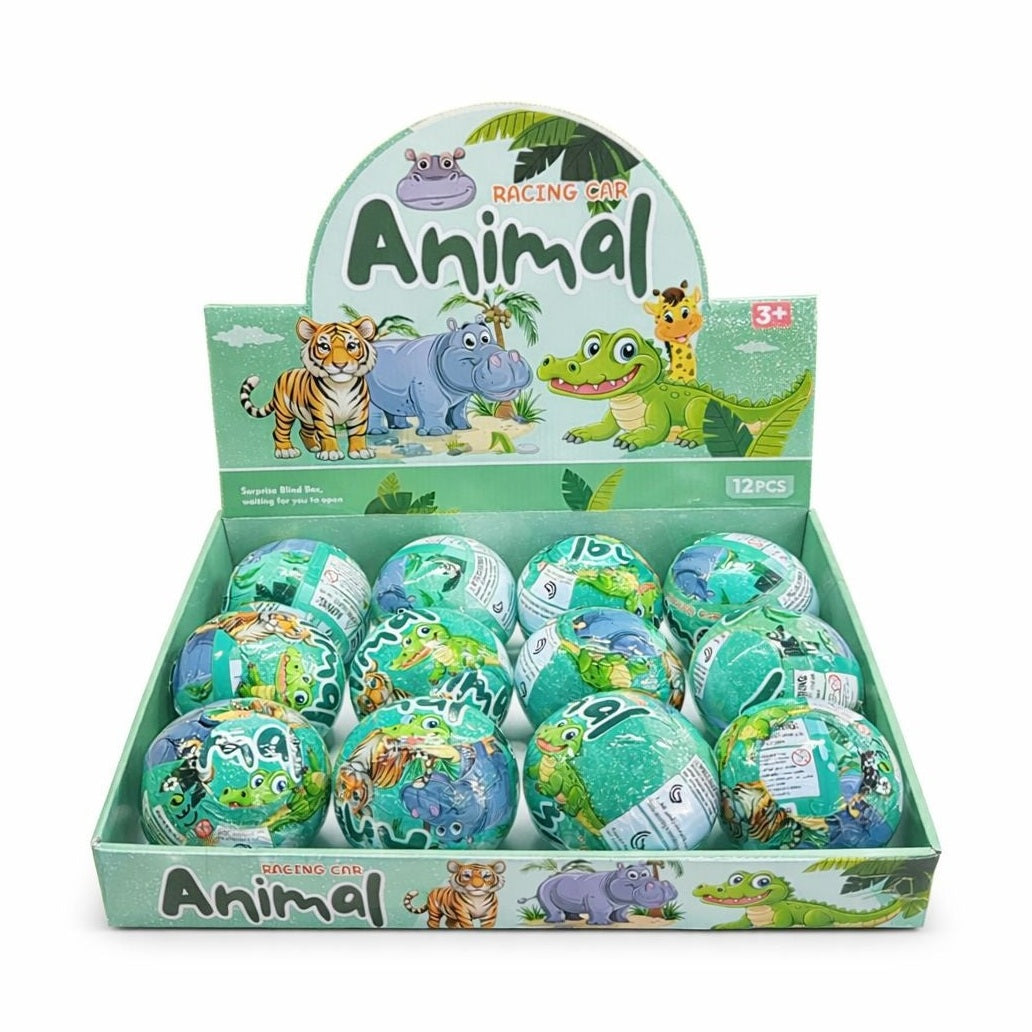 Bila surpriza cu figurina animal, model aleator, 10 cm