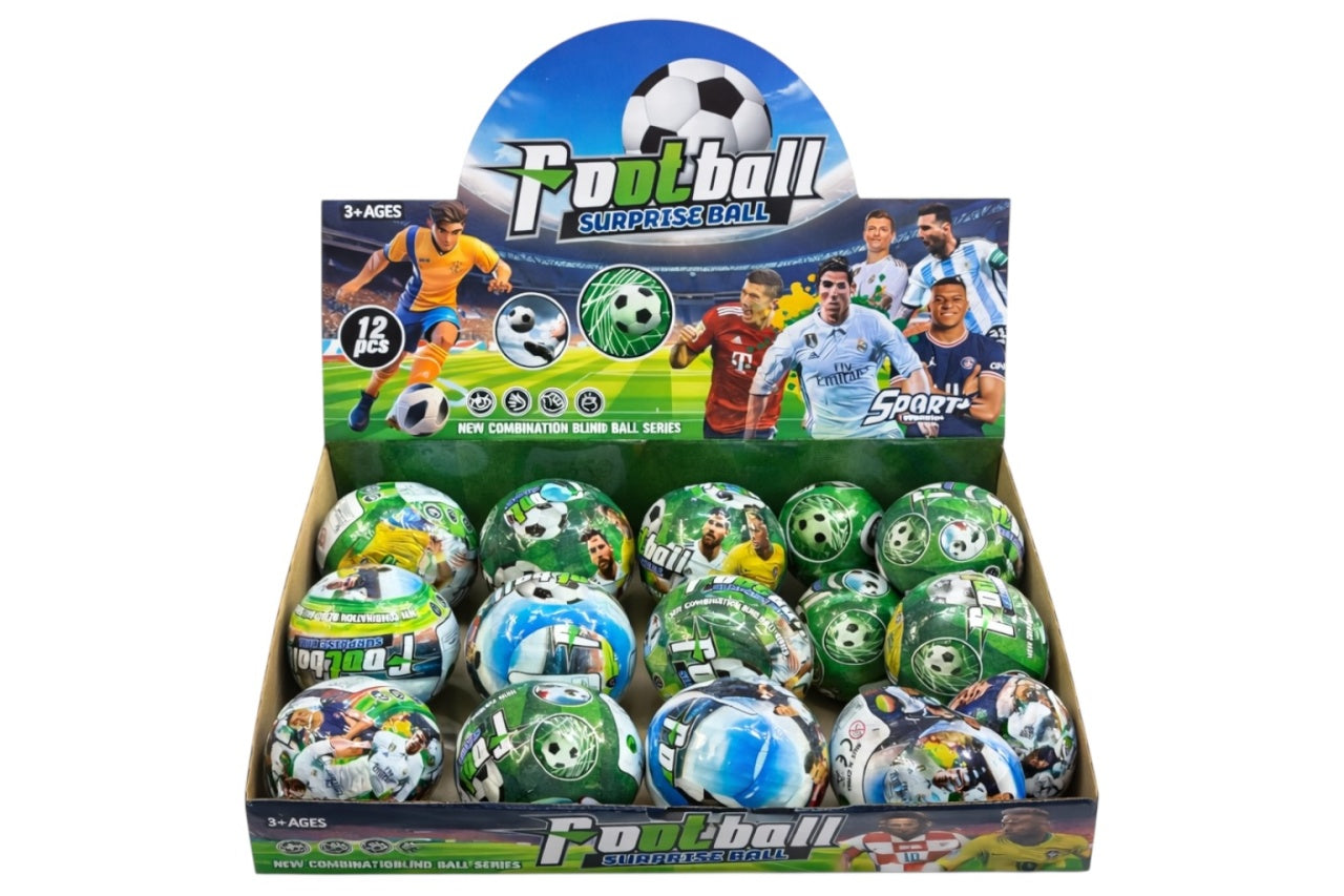 Bila surpriza cu figurina fotbalist, multicolor, diametru 10 cm