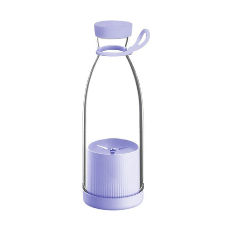 Blender portabil USB pentru smoothie si sucuri, mini mixer reincarcabil 420 ml mov