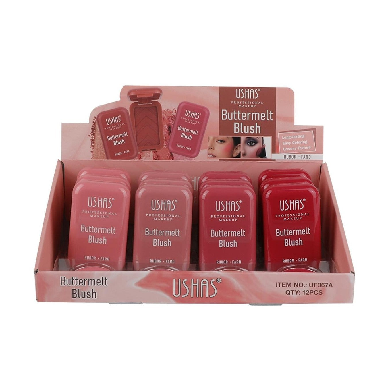 Blush Buttermelt USHAS Rubor Fard 4.5g , Textura Matasoasa si Culoare Delicata