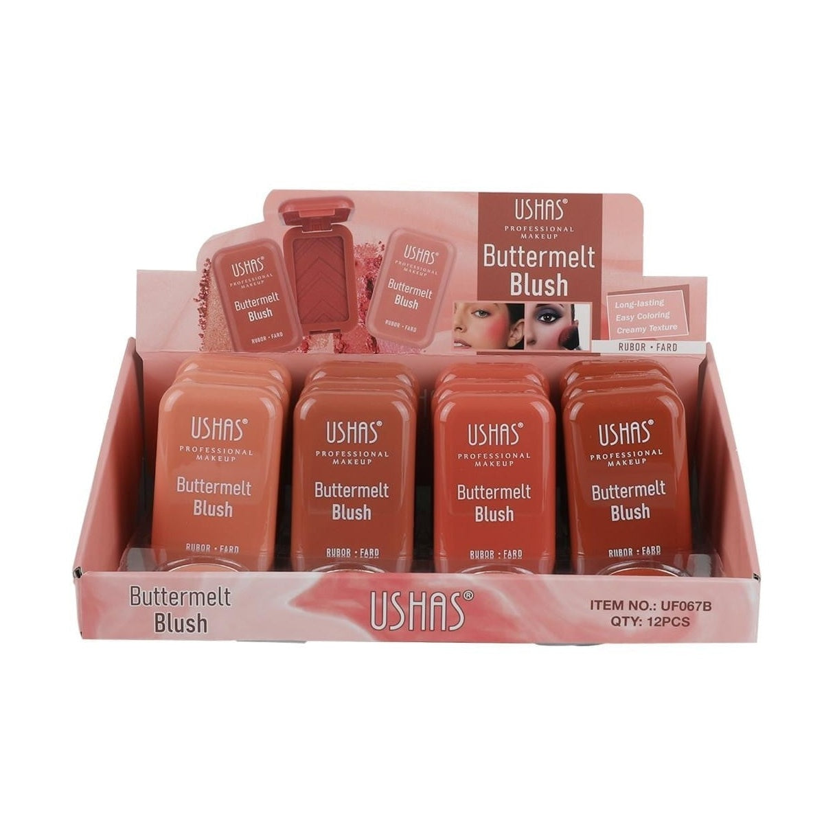 Blush Buttermelt USHAS Rubor Fard 4.5g , Textura Matasoasa si Culoare Delicata