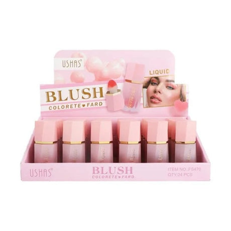 Blush Lichid USHAS Liquid Blush 4.7g , Culoare Intensa si Efect Natural
