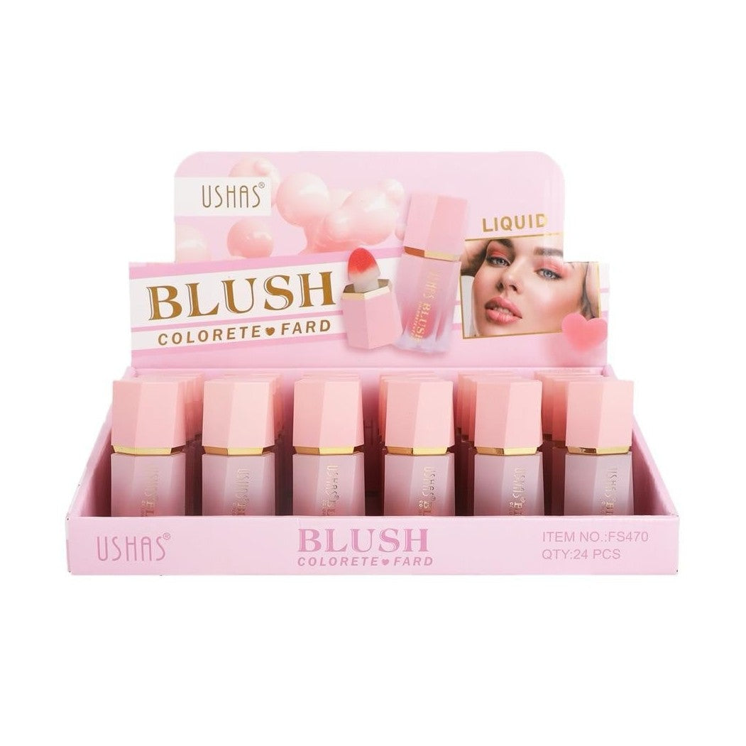 Blush Lichid USHAS Liquid Blush 4.7g , Culoare Intensa si Efect Natural