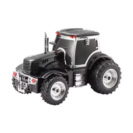 Boxa portabila Bluetooth tractor vintage, radio FM, USB, TF, AUX, TWS, lumini LED, negru intens