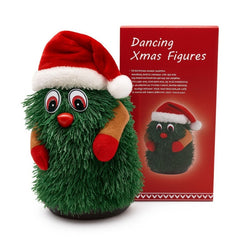 Brad muzical interactiv cu rotatii 360 grade ,motiv de craciun 16.5x8cm