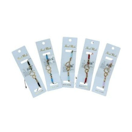 Bratara cu margele si pandantiv inima aurie , model elegant cu snur reglabil, accesoriu simbolic pentru femei si fete,