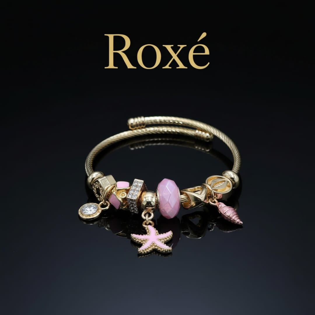 Bratara dama ROXE cu charmuri marine si pandantive, model elegant, culori mix