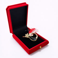 Brosa Martisor Pisica Neagra cu Strasuri, Accesoriu Elegant de Primavara