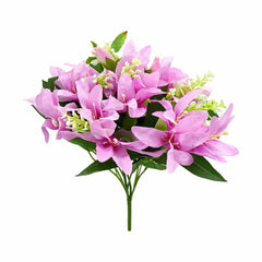 Buchet 15 crini artificiali roz, decorativi, 30 cm
