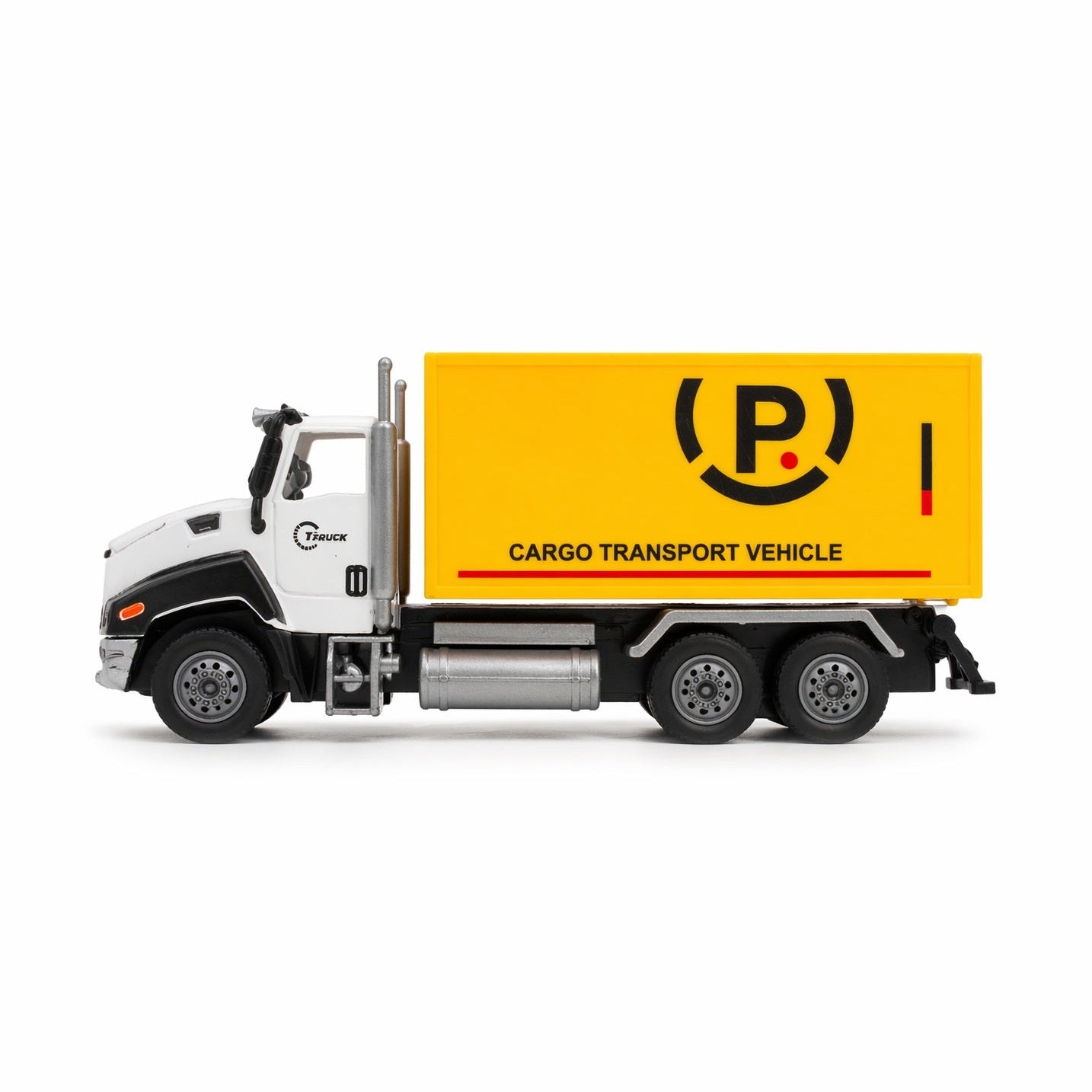 Camion cargo transport galben 26.5x11 cm jucarie copii