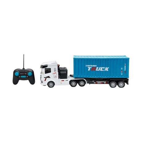 Camion cu container RC, telecomandă 2.4G, acumulator, aplicație mobilă, 39 cm