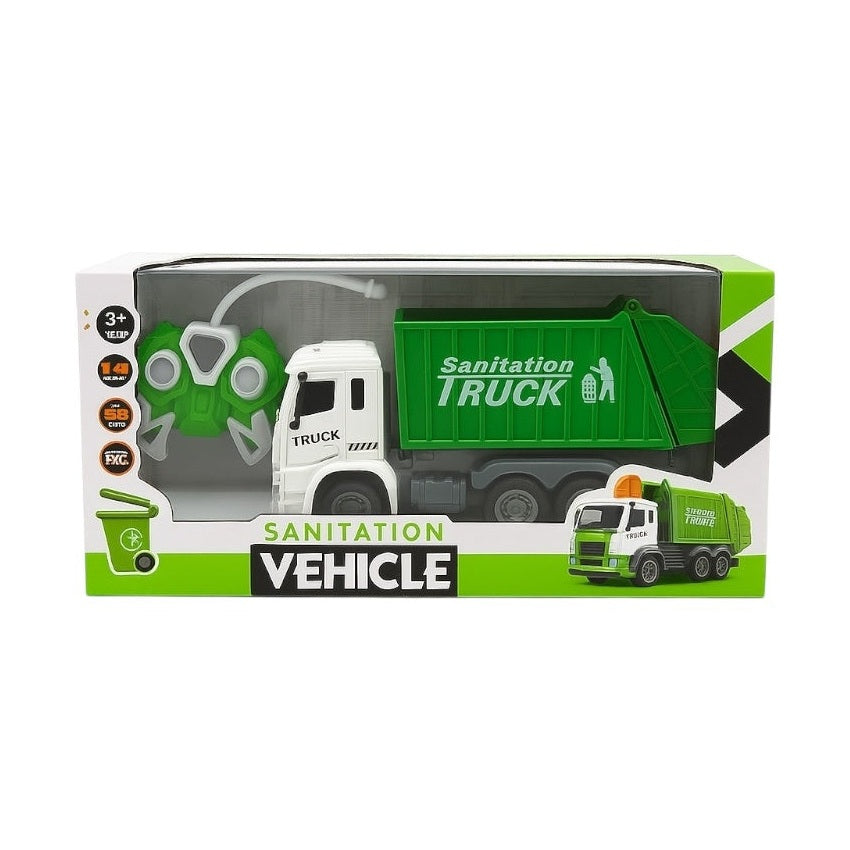 Camion de salubritate cu radiocomanda, Sanitation Truck, jucarie pentru copii
