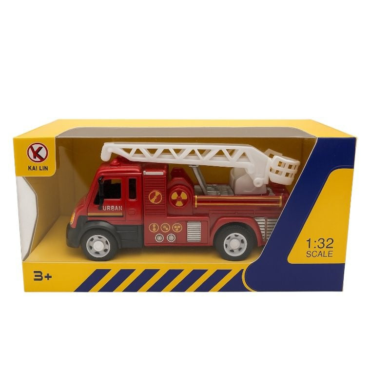 Camion Pompieri Urban Series Rosu , Scara 1:32 Scara Mobila Jucarie Copii 3+