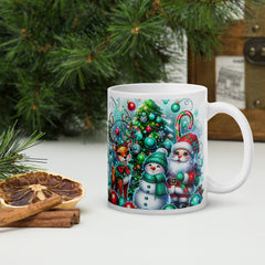 Cana ceramica Craciun 330 ml (11 oz) , design festiv, rezistenta