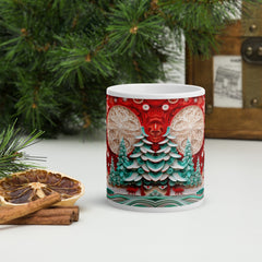 Cana ceramica Craciun 330 ml (11 oz) , design festiv, rezistenta