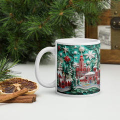 Cana ceramica Craciun 330 ml (11 oz) , design festiv, rezistenta