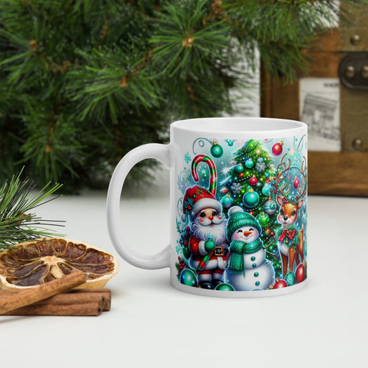 Cana ceramica Craciun 330 ml (11 oz) , design festiv, rezistenta