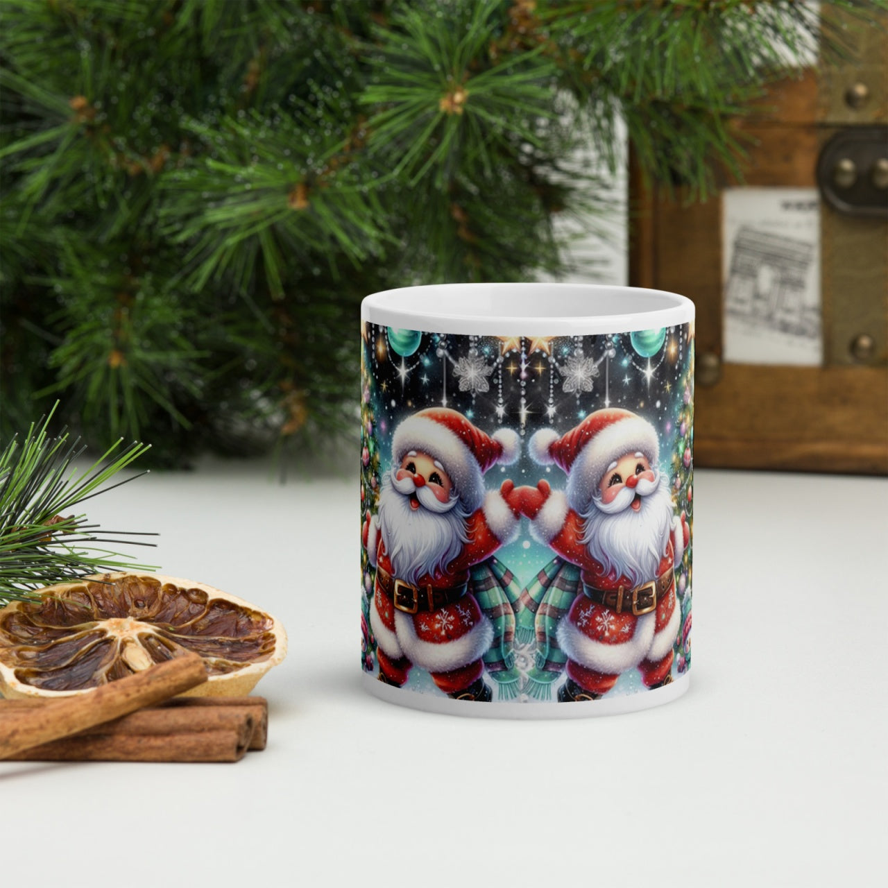 Cana ceramica Craciun 330 ml (11 oz) , design festiv, rezistenta