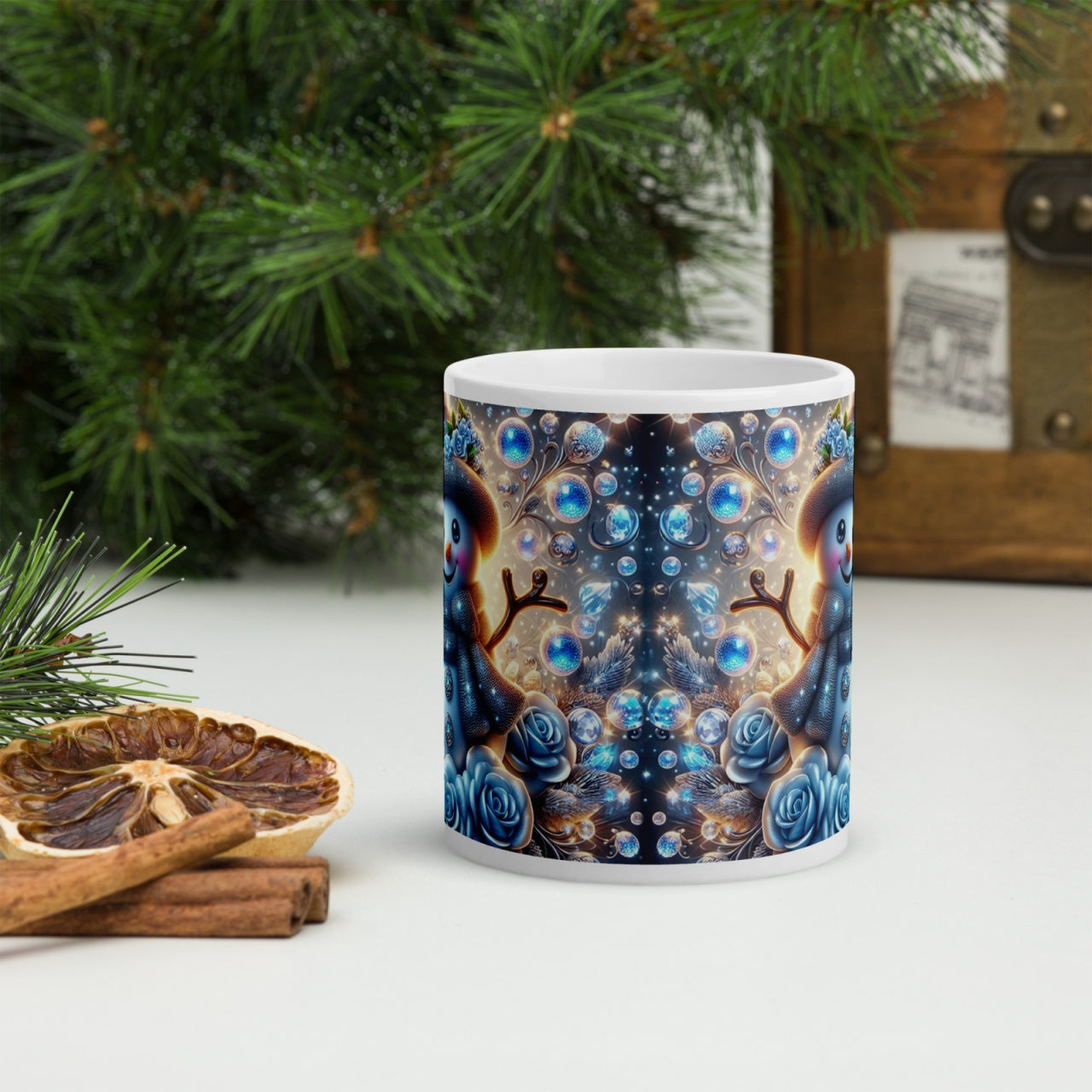Cana ceramica Craciun 330 ml (11 oz) , design festiv, rezistenta