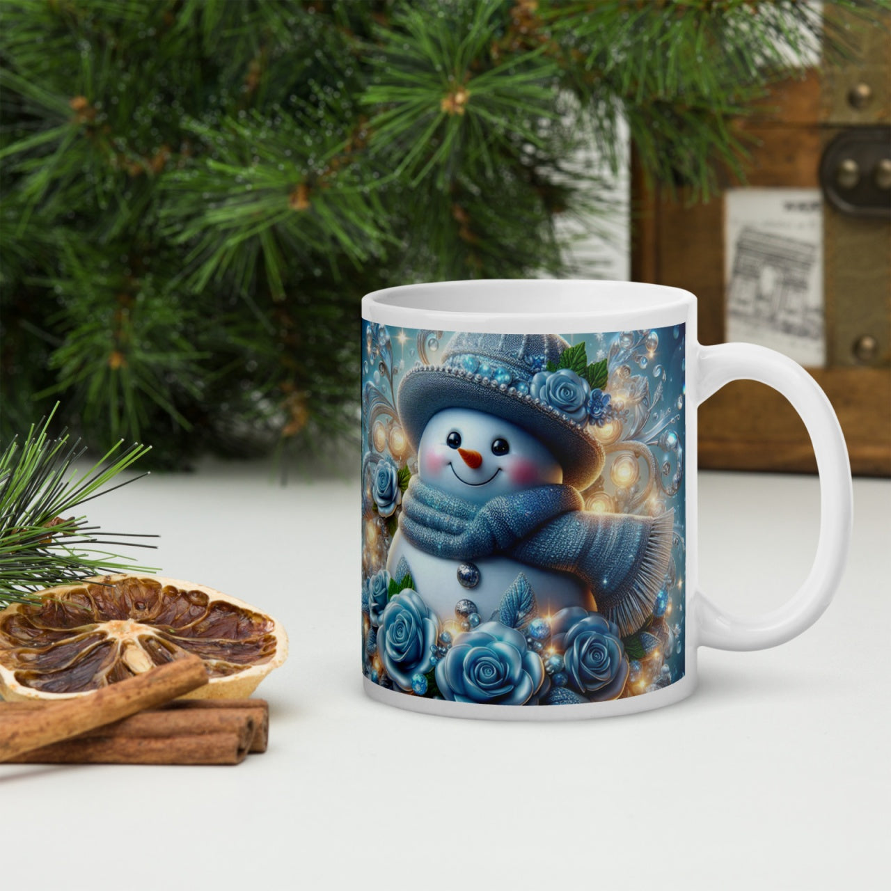 Cana ceramica Craciun 330 ml (11 oz) , design festiv, rezistenta