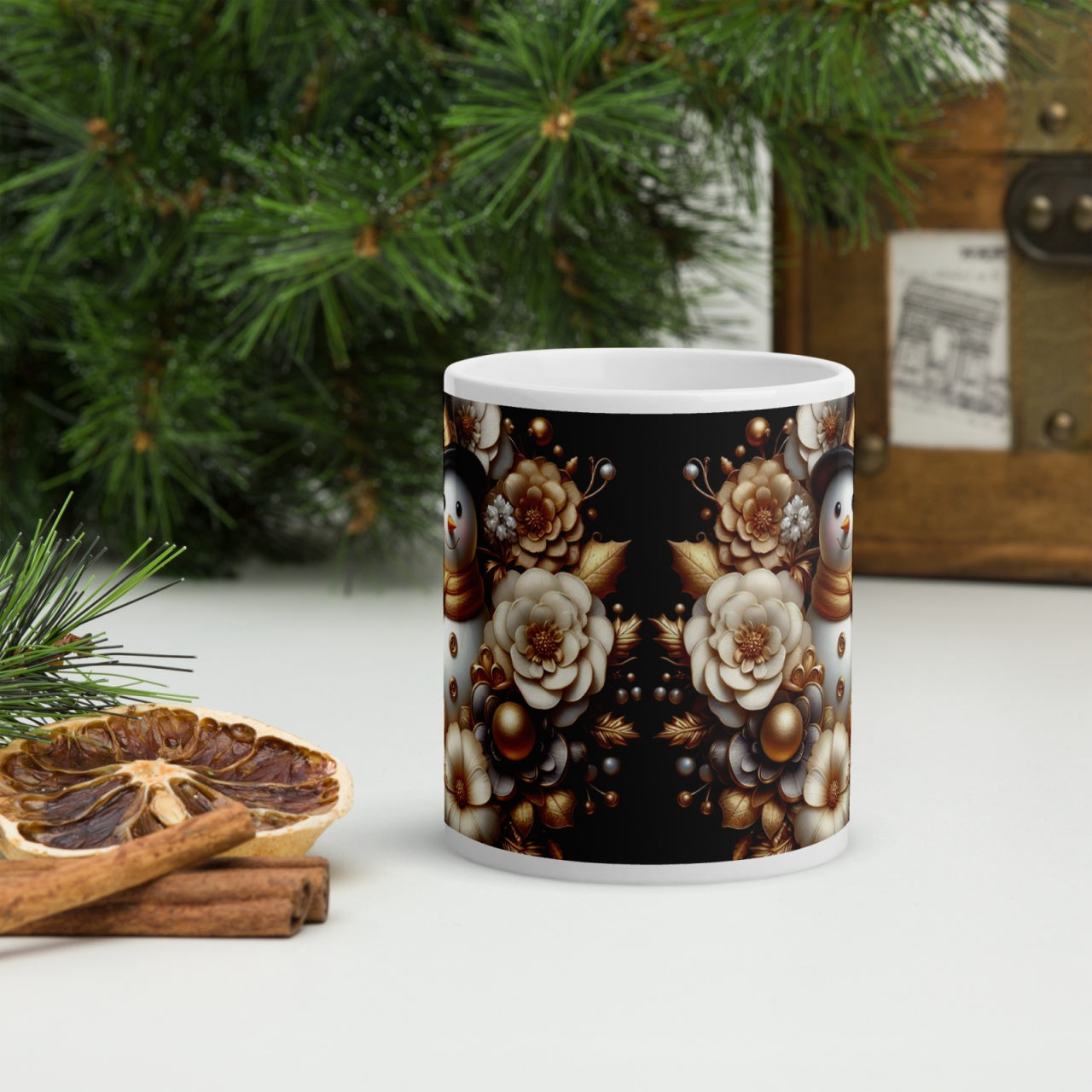 Cana ceramica Craciun 330 ml (11 oz) , design festiv, rezistenta