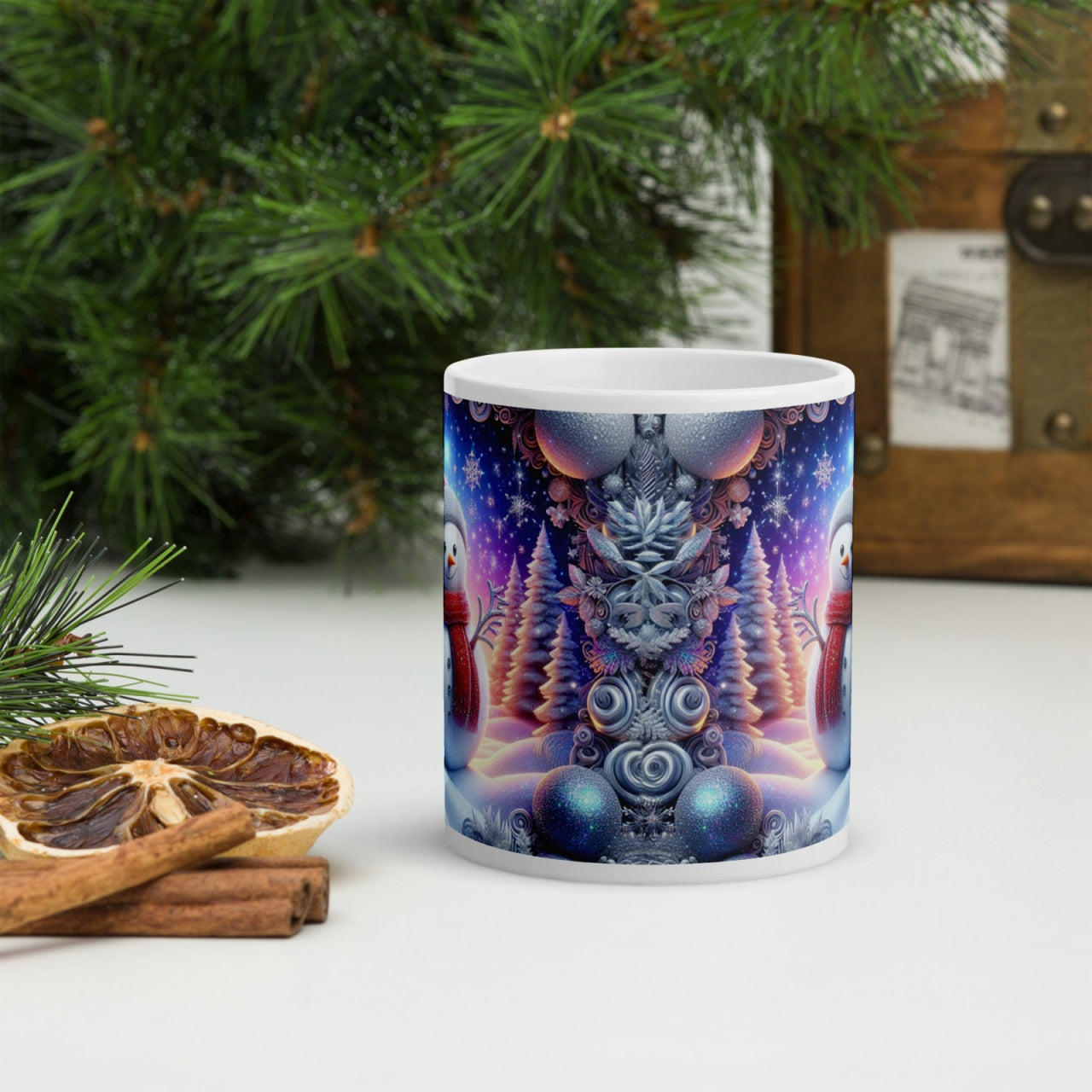 Cana ceramica Craciun 330 ml (11 oz) , design festiv, rezistenta