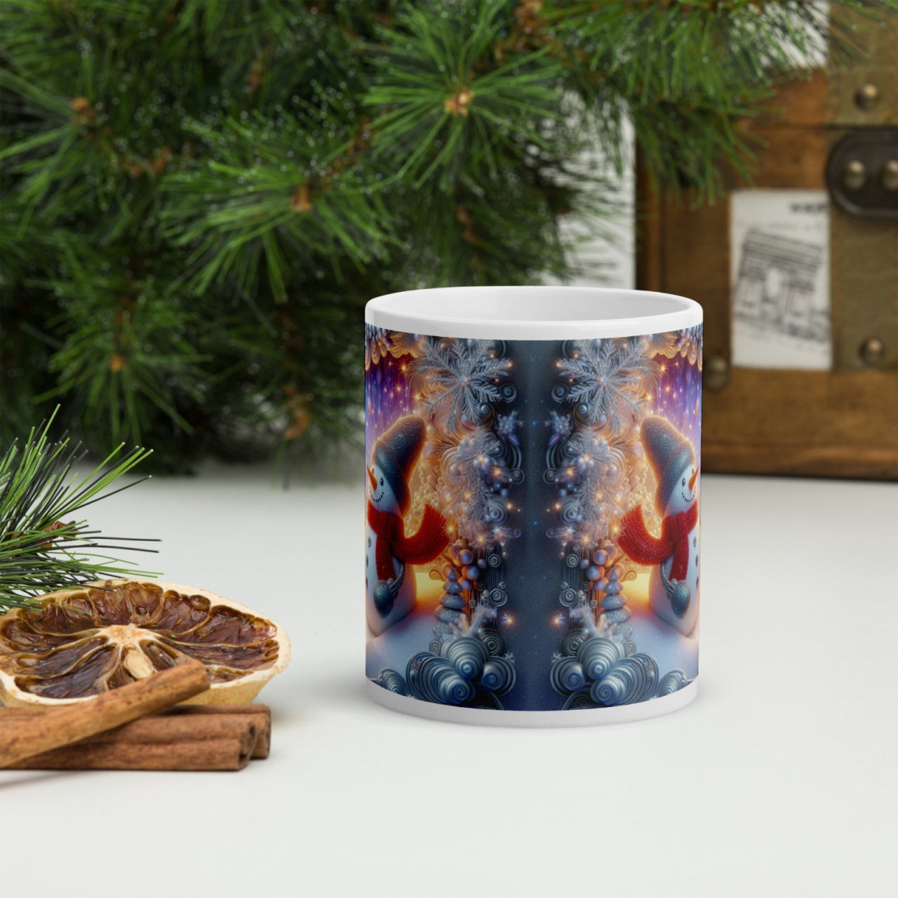 Cana ceramica Craciun 330 ml (11 oz) , design festiv, rezistenta