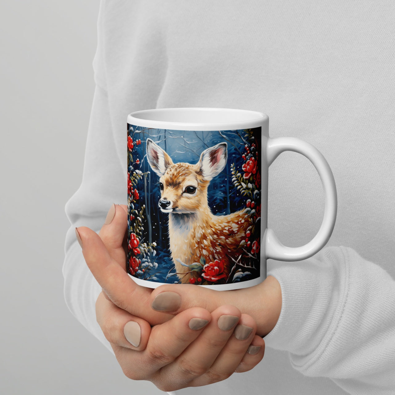 Cana ceramica Craciun 330 ml (11 oz) , design festiv, rezistenta