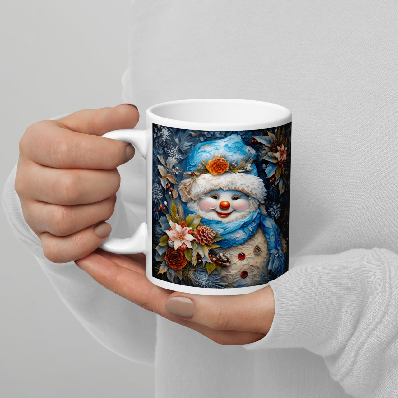 Cana ceramica Craciun 330 ml (11 oz) , design festiv, rezistenta