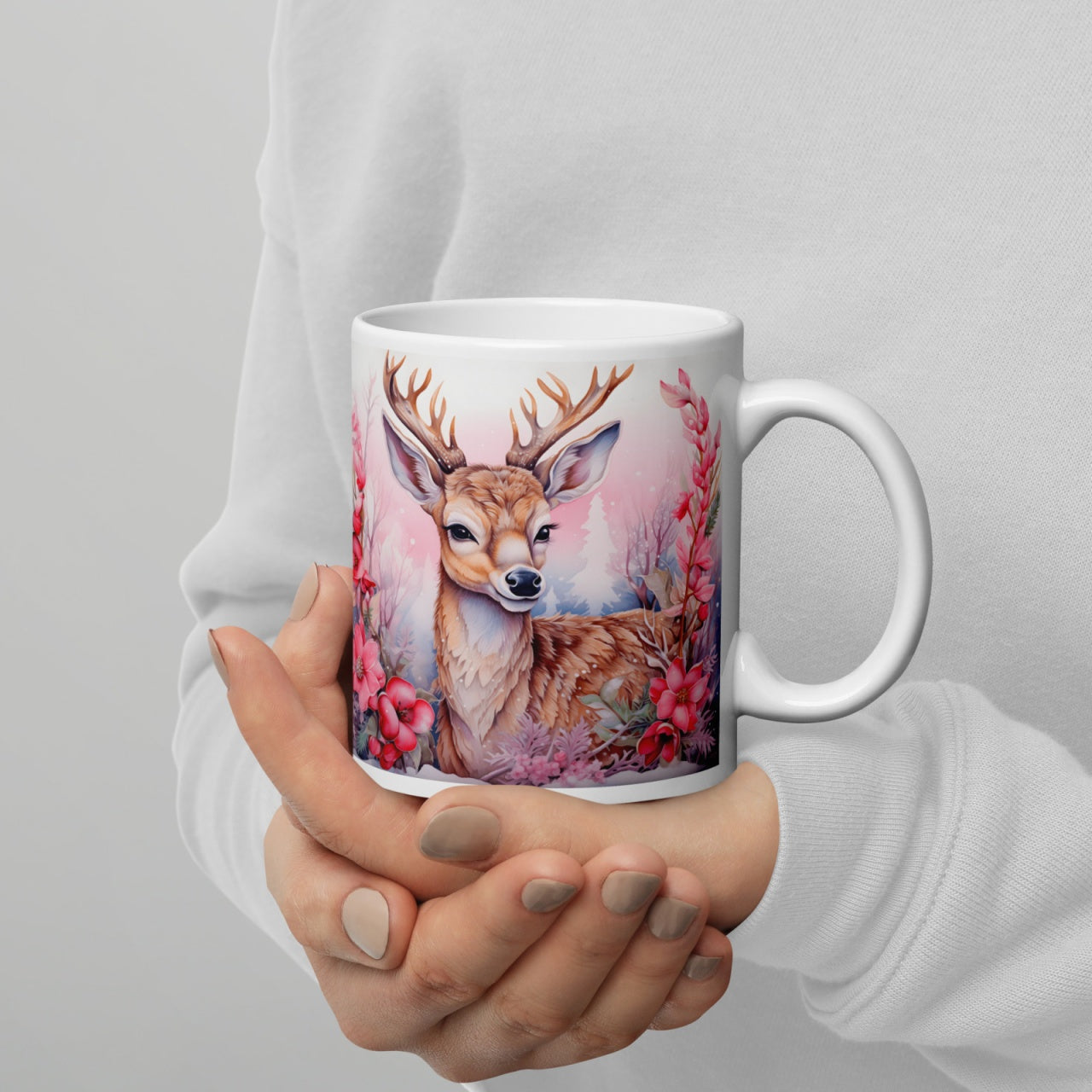 Cana ceramica Craciun 330 ml (11 oz) , design festiv, rezistenta
