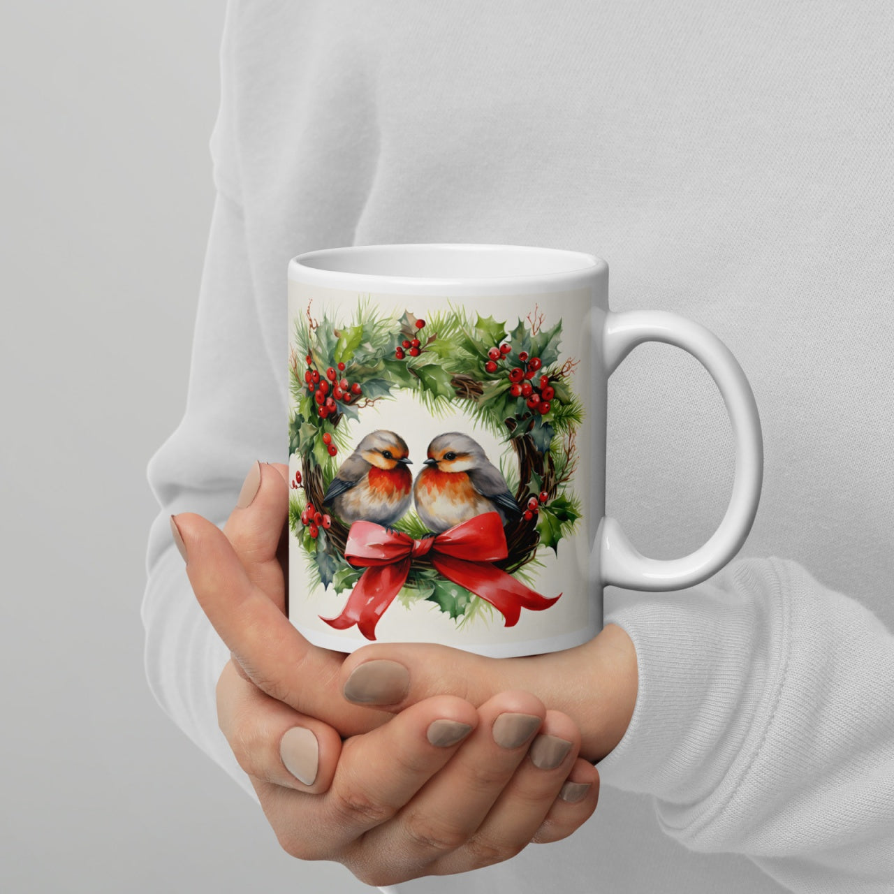 Cana ceramica Craciun 330 ml (11 oz) , design festiv, rezistenta
