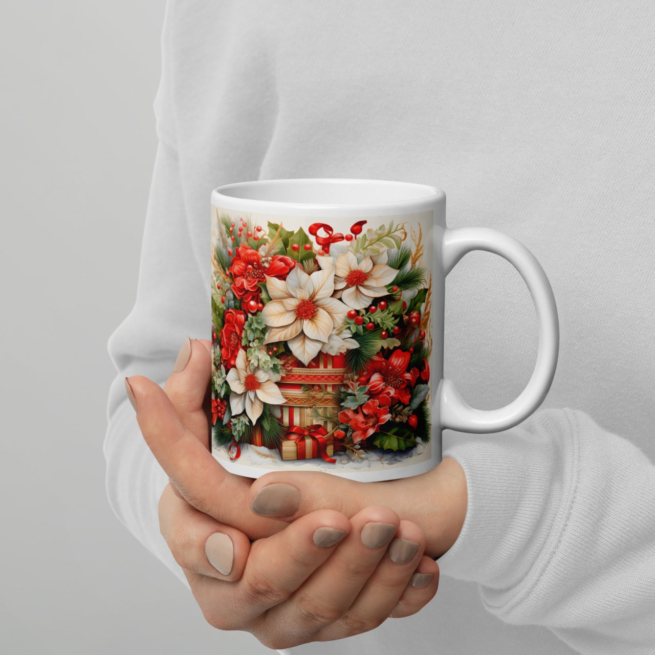 Cana ceramica Craciun 330 ml (11 oz) , design festiv, rezistenta