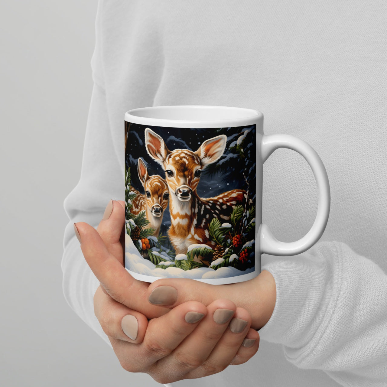 Cana ceramica Craciun 330 ml (11 oz) , design festiv, rezistenta