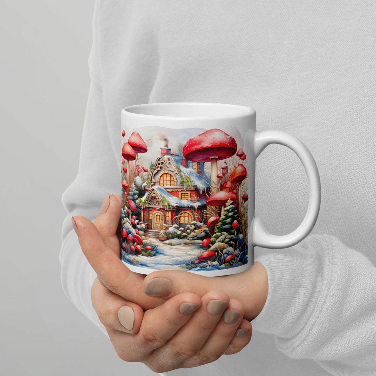 Cana ceramica Craciun 330 ml (11 oz) , design festiv, rezistenta