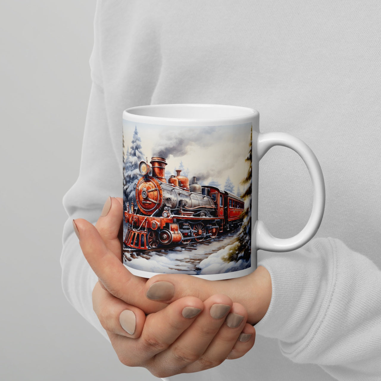 Cana ceramica Craciun 330 ml (11 oz) , design festiv, rezistenta