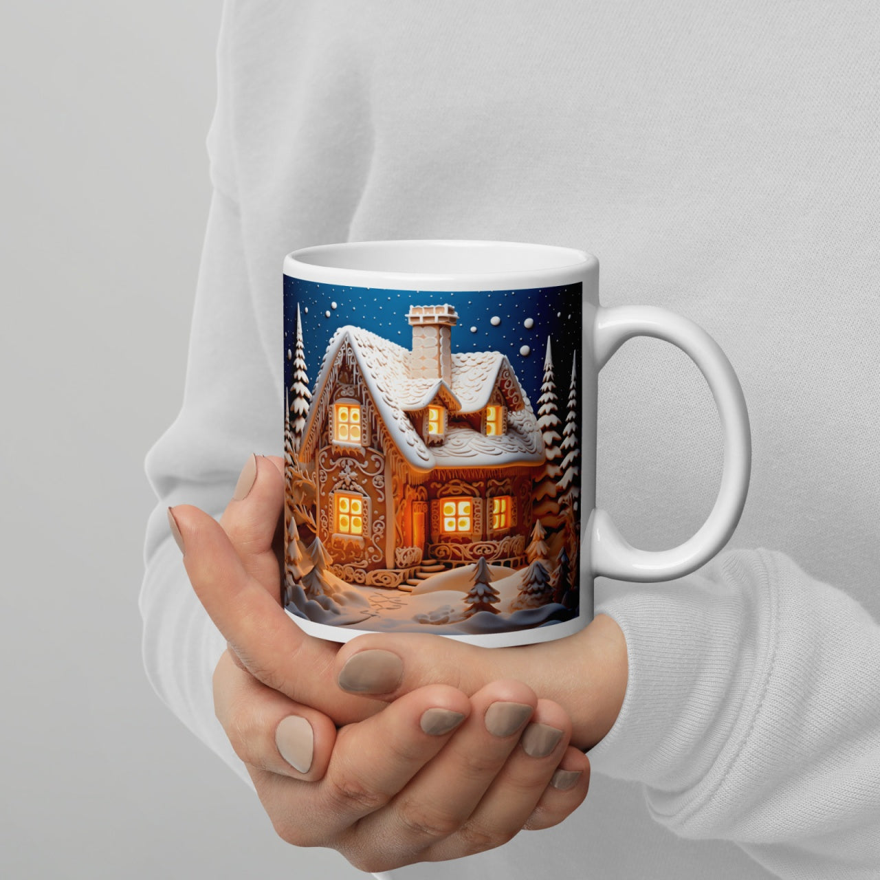 Cana ceramica Craciun 330 ml (11 oz) , design festiv, rezistenta