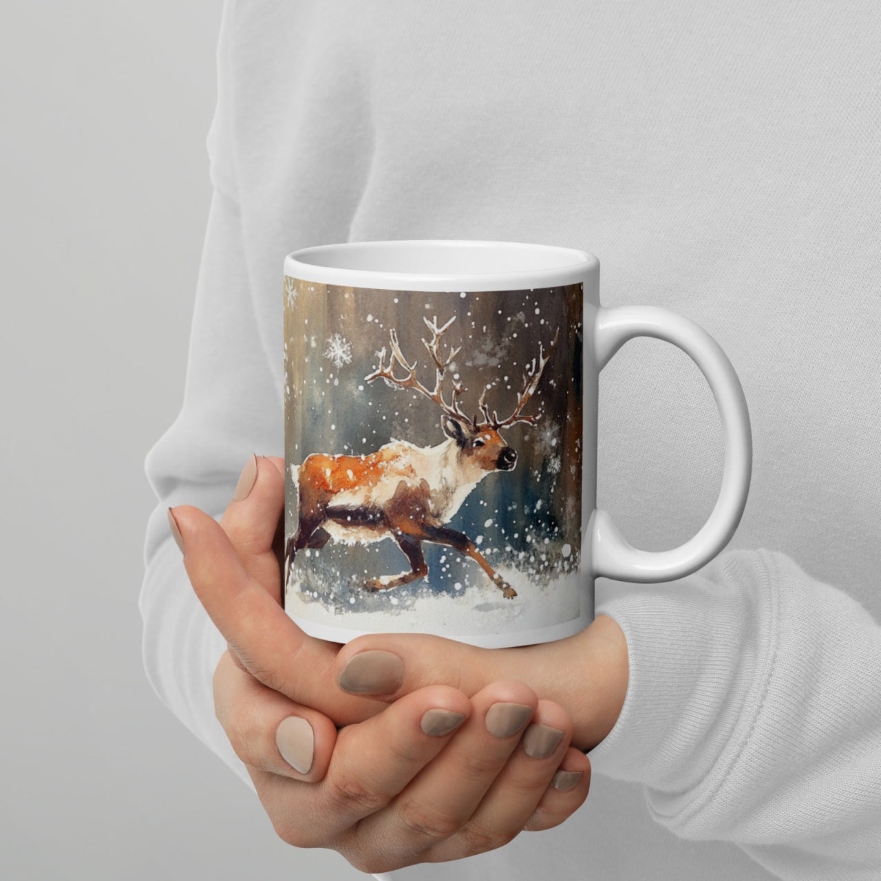 Cana ceramica Craciun 330 ml (11 oz) , design festiv, rezistenta