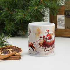 Cana ceramica Craciun 330 ml (11 oz) , design festiv, rezistenta