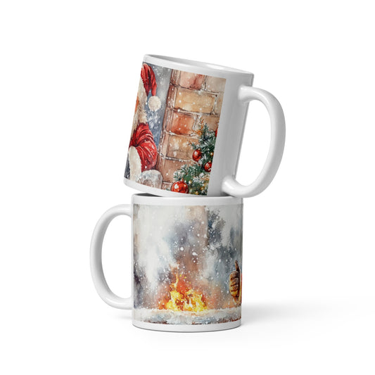 Cana ceramica Craciun 330 ml (11 oz) , design festiv, rezistenta
