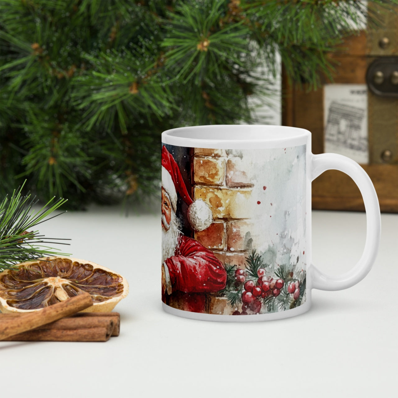 Cana ceramica Craciun 330 ml (11 oz) , design festiv, rezistenta