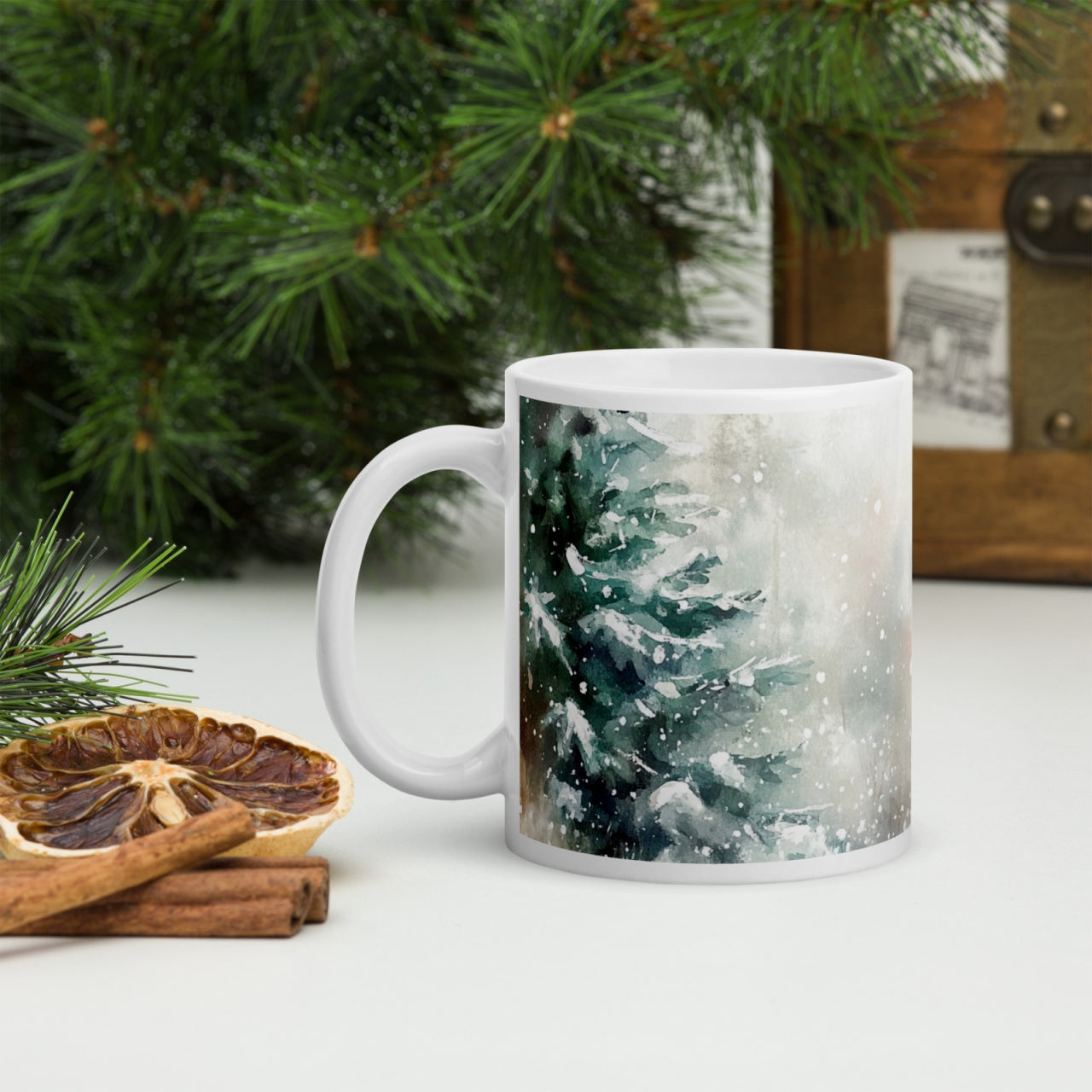 Cana ceramica Craciun 330 ml (11 oz) , design festiv, rezistenta
