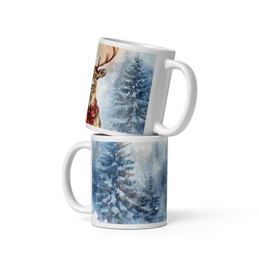 Cana ceramica Craciun 330 ml (11 oz) , design festiv, rezistenta