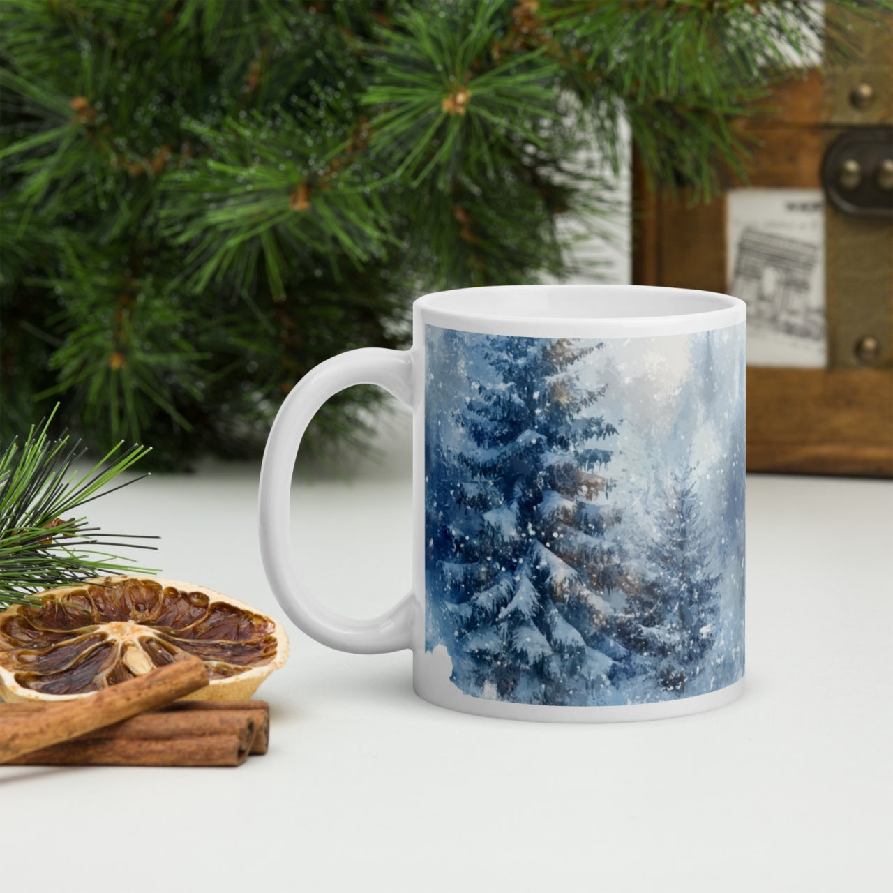 Cana ceramica Craciun 330 ml (11 oz) , design festiv, rezistenta